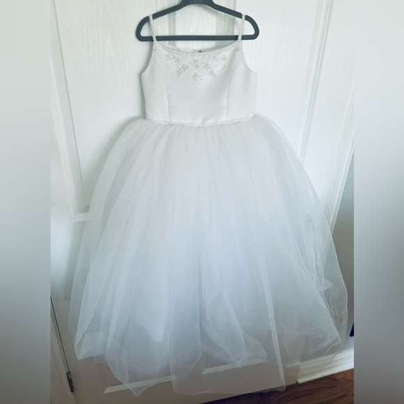 Size 4T ~ Stunning David’s Bridal Flower Girl Dress! - Picture 1 of 8